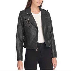 Levi’s black vegan leather jacket